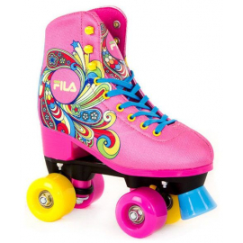 Fila Bella Roller Skates for Kids Pink/Yellow/Blue | Delivery by parcel ➟ prof.lv