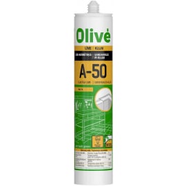 Līme-hermētiķis Olive A-50  290ml, Balts (H2418e0625C05F03) | Silikoni, akrili, hermētiķi ➟ prof.lv