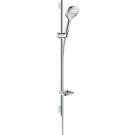 Hansgrohe Raindance Select E 120 3jet H=90см, Душевой комплект с мыльницей Хром/Белый (26621400) | Hаборы для душа ➟ prof.lv