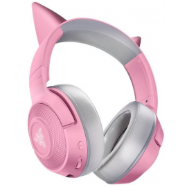 Gaming Austiņas Razer Kraken BT Kitty Edition Bezvadu Rozā/Pelēkas (RZ04-03520100-R3M1) | Gaming austiņas ➟ prof.lv