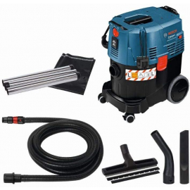 Пылесос для строительных работ Bosch GAS 35 L SFC+ с функцией очистки фильтра Blue/Black (06019C3000) | Строительные пылесосы ➟ prof.lv