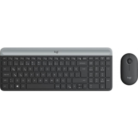 Klaviatūra + Pele Logitech MK470 Nordic Melna (920-009200) | Klaviatūras ➟ prof.lv