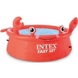 Bērnu Baseins Intex Happy Crab Easy Set 183X41Cm Red (26100Np) | Baseini ➟ prof.lv