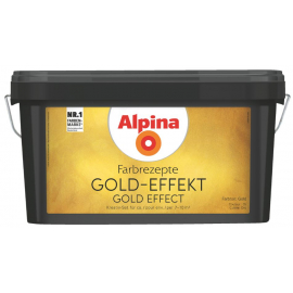 Efektkrāsas Zeltaina Spīduma Efekta Veidošanai, komplekts Alpina Farbrezepte Gold-Effekt (539892) | Dekoratīvās krāsas ➟ prof.lv