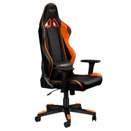 Gaming Krēsls Canyon Deimos GС-4, 69x55x126cm, Melns/Oranžs (CND-SGCH4) | Gaming krēsli ➟ prof.lv