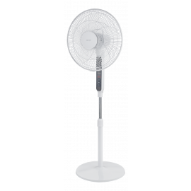 Grīdas Ventilators Nordic Home ar taimeri FT-529 White/Black (7333048048875) | Klimata kontrole ➟ prof.lv