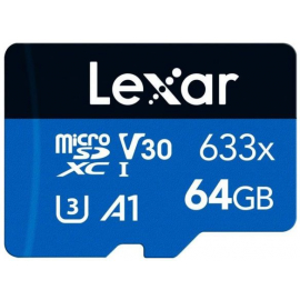 Atmiņas Karte Lexar LMS0633064G-BNNNG Micro SD 32GB, 100MB/s, Melna/Zila | Atmiņas kartes ➟ prof.lv