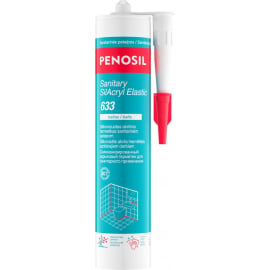 Akrila Hermētiķs Penosil Sanitary SilAcryl Elastic 633 0.3l, Balts (H4429) | Silikoni, akrili, hermētiķi ➟ prof.lv