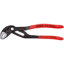 Bīdāmā Knaible (Roratslēga) Knipex Cobra D42mm, 180mm, Sarkana/Melna (120267) | Cauruļu stangas ➟ prof.lv