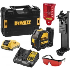 DeWalt DCE088D1R-QW Pašlīmeņojošs Krustlīniju Lāzera Līmeņrādis, Lāzera Klase - 2 | Mērinstrumenti ➟ prof.lv