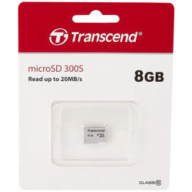 Atmiņas Karte Transcend 300S Micro SD 20MB/s, Sudraba | Atmiņas kartes ➟ prof.lv