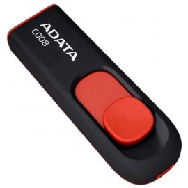 USB Zibatmiņa Adata C008 2.0, Melna/Sarkana | Usb atmiņas kartes ➟ prof.lv