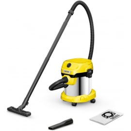 Celtniecības Putekļu Sūcējs Karcher WD 2 Plus S V-15/4/18 Yellow/Black (1.628-050.0) | Celtniecības putekļu sūcēji ➟ prof.lv