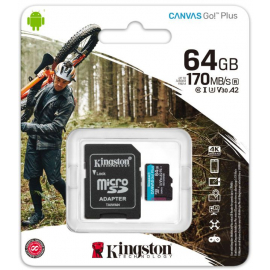 Atmiņas Karte Kingston SDCG3 Micro SD 170MB/s, Ar SD Adapteri Melna | Atmiņas kartes ➟ prof.lv