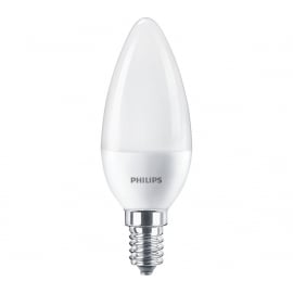 LED Spuldze Philips Svečveida E14, 4000K, matētas | Spuldzes ➟ prof.lv