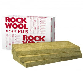 Akmens Vate Rockwool Rockmin Plus plāksnēs 610mm | Akmens vate ➟ prof.lv