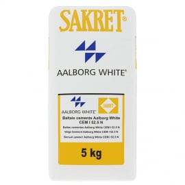 Cements Sakret Aalborg White baltais CEM I 52,5 R | Cements / betons ➟ prof.lv