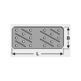 Speciālās savienojumu plates ar perforētiem caurumiem | Būvkalumi ➟ prof.lv