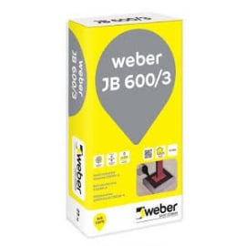 Ātri cietējošā bezrukuma cementa java Weber JB 600/3, 25kg | Bezrukuma javas, remontsastāvi ➟ prof.lv