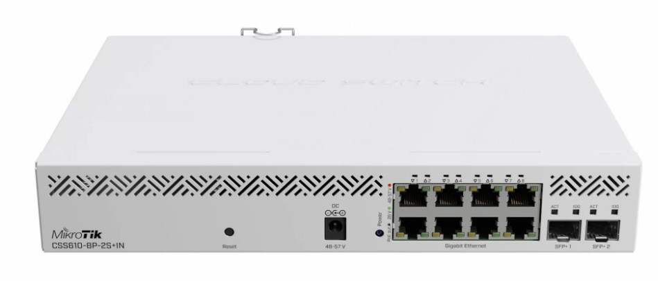 Rūteris Mikrotik CSS610-8P-2S+IN 5Ghz 1800Mbps Balts